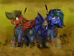 Size: 1600x1200 | Tagged: safe, artist:cozziesart, ponerpics import, ponybooru import, oc, unofficial characters only, pony, fallout, image, jpeg, male