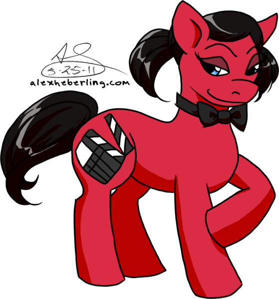 Size: 1926x2066 | Tagged: dead source, safe, artist:alex-heberling, derpibooru import, ponified, earth pony, pony, bow, female, image, mare, nostalgia chick, png, raised hoof, simple background, solo, tgwtg, transparent background