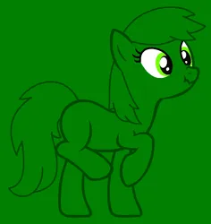 Size: 772x819 | Tagged: safe, artist:spitfirethepegasusfan39, artist:twittershy, ponerpics import, ponified, earth pony, pony, adult blank flank, base used, blank flank, green background, grin, image, male, mr. men, mr. nosey, png, raised hoof, raised leg, scrunchy face, simple background, smiling, solo, stallion