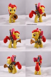 Size: 800x1200 | Tagged: safe, artist:chibisilverwings, derpibooru import, apple bloom, earth pony, pony, bloom and gloom, customized toy, female, filly, foal, image, irl, jpeg, pest control gear, pest control pony, photo, solo, toy