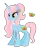 Size: 372x460 | Tagged: safe, artist:selenaede, artist:user15432, derpibooru import, oc, oc:coconut berry, pony, unicorn, base used, coconut, cutie mark, flower, flower in hair, food, g4, image, jewelry, necklace, pearl necklace, png, ponytail, simple background, smiling, solo, strawberry, transparent background