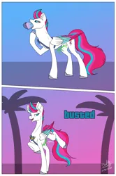Size: 5080x7662 | Tagged: safe, artist:lightning bolty, derpibooru import, zipp storm, pegasus, pony, g5, my little pony: make your mark, my little pony: make your mark chapter 2, spoiler:g5, spoiler:my little pony: make your mark, spoiler:my little pony: make your mark chapter 2, spoiler:mymc02e07, 2 panel comic, absurd resolution, alternate accessories, arrested, badge, caught, chest fluff, colored wings, comic, commission, commissioner:snowy comet, concave belly, date (time), detective zipp, digestion without weight gain, drool, duo, ear fluff, eaten alive, eating, folded wings, grand theft auto, hammerspace belly, hoof done it?, hoof fluff, image, implied death, implied digestion, impossible fit, lidded eyes, long tail, looking at belly, mare pred, misty brightdawn, muffled words, multicolored wings, open mouth, oral vore, palm tree, parody, png, raised hoof, raised leg, reaching, reference to another series, sash, scene parody, side view, signature, slender, smugzipp, soft vore, solo focus, standing on two hooves, sternocleidomastoid, stomach noise, swallowing, tail, teeth, thin, three quarter view, throat bulge, tree, unshorn fetlocks, vore, vore sequence, wall of tags, wings, zipppred