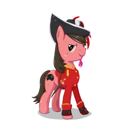 Size: 2000x2000 | Tagged: safe, artist:ace play, derpibooru import, oc, oc:ace play, unofficial characters only, earth pony, pony, belt, clothes, cutlass, eyepatch, facial hair, goatee, hat, image, male, pinkie pie cutie mark, png, simple background, solo, stallion, sword, transparent background, weapon