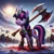 Size: 1024x1024 | Tagged: semi-grimdark, ai content, derpibooru import, machine learning generated, prompter:doomguy397, twilight sparkle, human, pony, unicorn, g4, alternate cutie mark, armor, axe, badass, battle axe, battlefield, blood, female, generator:dall-e 3, grimcute, helmet, horned helmet, image, jpeg, mare, metal as fuck, open mouth, open smile, shield, smiling, unicorn twilight, viking, viking helmet, weapon, wrong cutie mark