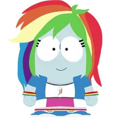 Size: 1175x1135 | Tagged: safe, artist:anyahmed, derpibooru import, rainbow dash, human, equestria girls, female, g4, image, png, simple background, solo, south park, transparent background