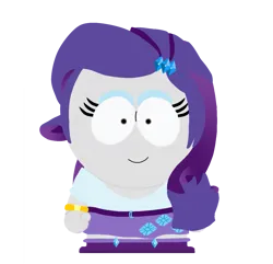 Size: 1175x1135 | Tagged: safe, artist:anyahmed, derpibooru import, rarity, human, equestria girls, female, g4, image, png, simple background, solo, south park, transparent background