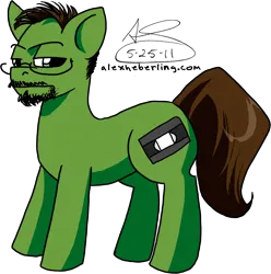 Size: 1866x1884 | Tagged: dead source, safe, artist:alex-heberling, derpibooru import, ponified, earth pony, pony, cinema snob, facial hair, glasses, image, male, png, simple background, solo, stallion, tgwtg, transparent background