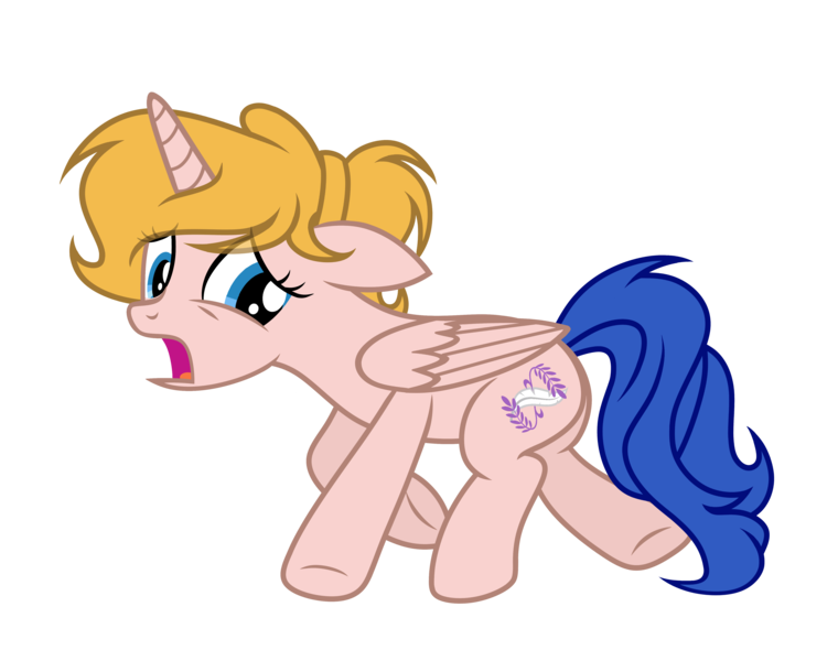 Size: 4758x3754 | Tagged: safe, artist:equestria secret guard, derpibooru import, oc, oc:milia, alicorn, pony, alicorn oc, begging, belly button, female, horn, image, mare, open mouth, png, pony oc, simple background, struggling, transparent background, wings