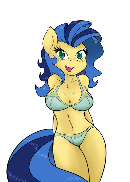Size: 4302x6000 | Tagged: suggestive, alternate version, artist:ambris, derpibooru import, oc, oc:milky way, unofficial characters only, anthro, pony, absurd resolution, bra, breasts, clothes, explicit source, female, image, looking at you, mare, multiple variants, panties, png, simple background, solo, solo female, underwear, white background