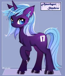 Size: 1851x2160 | Tagged: safe, artist:fd, derpibooru import, oc, oc:amethyst shadow, unofficial characters only, pony, unicorn, blushing, butt, commission, high res, image, jpeg, plot, solo