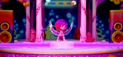 Size: 2532x1170 | Tagged: safe, derpibooru import, pegasus, g5, gameloft, image, ios, my little pony: mane merge, png, rhythm game, ruby jubilee, solo, stage, stereo