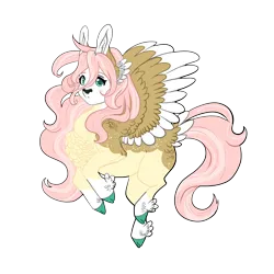 Size: 5000x5000 | Tagged: safe, artist:tearyidle, derpibooru import, fluttershy, pegasus, pony, absurd resolution, alternate design, bald face, blaze (coat marking), cloven hooves, coat markings, facial markings, feathered fetlocks, g4, image, looking at you, png, simple background, solo, spread wings, tail, tail feathers, transparent background, twitterina design, wings