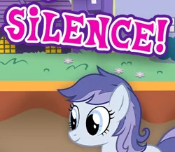 Size: 368x320 | Tagged: safe, derpibooru import, idw, screencap, earth pony, pony, cropped, english, female, frosty chisel, g4, gameloft, idw showified, image, mare, meme, my little pony: magic princess, png, reaction image, silence, solo, text, wow! glimmer