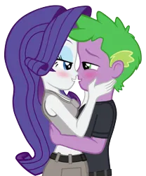 Size: 1703x2048 | Tagged: safe, artist:edy_january, artist:georgegarza01, derpibooru import, edit, vector edit, rarity, spike, human, series:romantic stories, series:sparity, equestria girls, equestria girls series, adult, adult spike, beloved, belt, blushing, boyfriend and girlfriend, clothes, female, g4, hug, human spike, humanized, ibispaint x, image, lieutenante, long pants, looking at each other, looking at someone, lt. rarity, male, military, military pants, name tag, older, older spike, pants, png, romance, romantic, sergeant, sgt. spike, shipping, shirt, simple background, soldier, solo, sparity, special forces, straight, tanktop, task forces 141, transparent background, true love, united kingdom, united states, vector