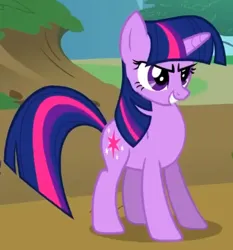 Size: 336x361 | Tagged: safe, derpibooru import, screencap, twilight sparkle, pony, unicorn, season 2, the return of harmony, cropped, determined, determined look, determined smile, female, g4, grin, image, mare, png, puffed chest, smiling, solo, standing, unicorn twilight
