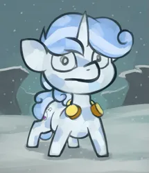 Size: 685x798 | Tagged: safe, artist:marsminer, derpibooru import, oc, oc:snowy charm, unofficial characters only, crystal pony, pony, unicorn, image, male, png, stare