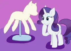 Size: 1374x992 | Tagged: safe, artist:cmara, derpibooru import, rarity, pony, unicorn, female, g4, image, mannequin, png, solo