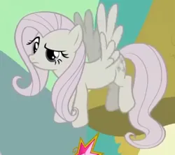 Size: 325x288 | Tagged: safe, derpibooru import, screencap, fluttershy, pegasus, pony, season 2, the return of harmony, confused, cropped, discorded, eyebrows, female, flutterbitch, fluttercruel, flying, g4, image, looking at someone, mare, png, raised eyebrow, solo