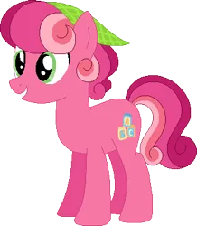 Size: 330x379 | Tagged: safe, artist:camomiie, derpibooru import, oc, oc:frazzle dazzle jasper pie, unofficial characters only, earth pony, pony, au:mewverse next gen, bandana, base used, base:selenaede, curly hair, cutie mark, green eyes, image, male, next generation, parent:cheerilee, parent:pinkie pie, pink hair, png, solo, stallion