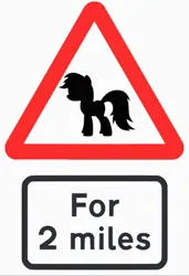 Size: 1000x1461 | Tagged: safe, artist:midob, derpibooru import, pony, .svg available, g4, image, png, road sign, silhouette, text, vector