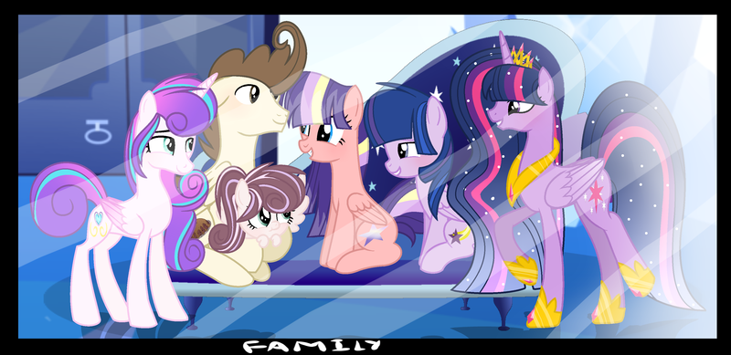 Size: 3352x1628 | Tagged: safe, artist:thunderspeedyt, derpibooru import, pound cake, princess flurry heart, twilight sparkle, oc, oc:blazing nova, oc:rasberry fluff, oc:star wishes, alicorn, pegasus, pony, aunt and niece, auntie twilight, base used, cousins, crystal castle, family, female, filly, foal, g4, group, husband and wife, image, male, mare, offspring, older, older flurry heart, older pound cake, older twilight, parent:flash sentry, parent:pound cake, parent:princess flurry heart, parent:twilight sparkle, parents:flashlight, parents:poundflurry, png, stallion