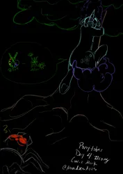 Size: 2896x4096 | Tagged: safe, artist:novadoesarts, derpibooru import, oc, unofficial characters only, pony, spider, unicorn, climbing, image, jpeg, tree