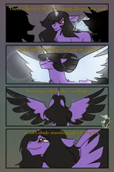 Size: 1332x2008 | Tagged: safe, artist:brainiac, derpibooru import, oc, oc:brainiac, alicorn, earth pony, pony, comic:standing outside the fire, based on a song, comic, garth brooks, image, male, png, song reference, stallion