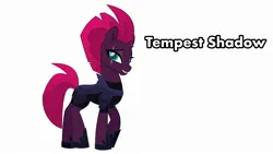 Size: 2272x1280 | Tagged: safe, artist:jetxpegasus, derpibooru import, tempest shadow, pony, unicorn, my little pony: the movie, g4, image, jpeg, movie accurate, simple background, solo, white background