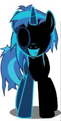 Size: 569x1123 | Tagged: safe, artist:epicheavytf2, artist:pyrogaming, derpibooru import, edit, vector edit, vinyl scratch, pony, unicorn, creepypasta, exe, female, g4, image, looking at you, mare, messy hair, messy mane, png, shadow, simple background, smiling, smiling at you, transparent background, vector