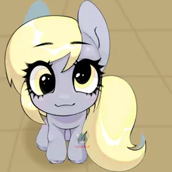 Size: 9000x9000 | Tagged: safe, artist:iorismlp, derpibooru import, derpy hooves, pegasus, pony, blonde, cute, derp, eyelashes, gray coat, image, looking at you, png, silly, silly pony, smiling, smiling at you