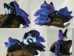 Size: 3951x3000 | Tagged: safe, artist:bastler, derpibooru import, nightmare moon, alicorn, pony, female, helmet, image, irl, jpeg, mare, photo, plushie, solo