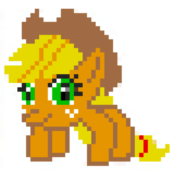 Size: 989x943 | Tagged: safe, artist:dhm, derpibooru import, applejack, pony, /mlp/, 4chan, image, meme, pixel art, pixelcanvas, png, solo, spiderjack