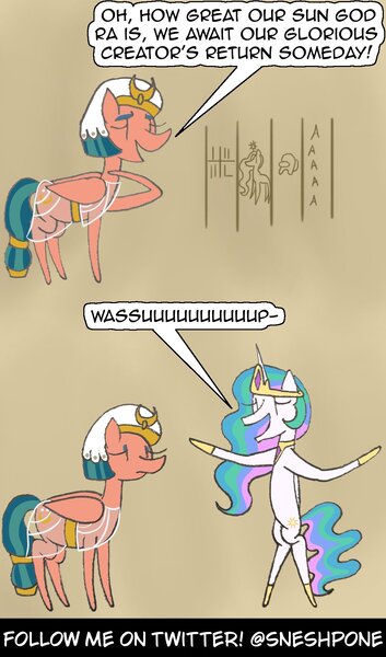 Size: 1000x1700 | Tagged: safe, artist:sneshpone, derpibooru import, princess celestia, somnambula, pony, among us, comic, image, jpeg