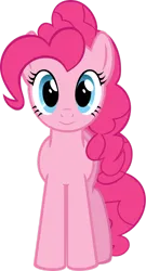 Size: 1024x1903 | Tagged: safe, artist:xigger, derpibooru import, pinkie pie, earth pony, pony, cute, female, g4, image, looking at you, mare, png, smiling, solo, solo female, vector