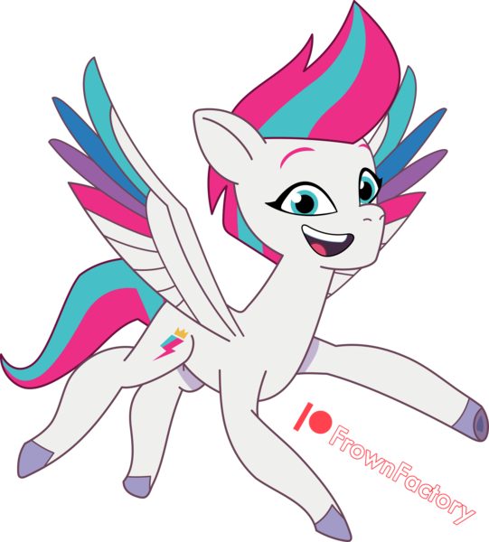 Size: 2310x2561 | Tagged: safe, artist:frownfactory, derpibooru import, zipp storm, pegasus, pony, g5, my little pony: tell your tale, female, flying, image, mare, png, simple background, smiling, transparent background, vector, wings
