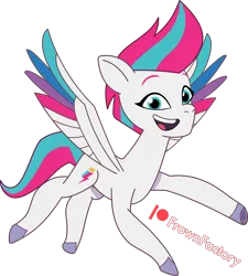 Size: 2310x2561 | Tagged: safe, artist:frownfactory, derpibooru import, zipp storm, pegasus, pony, g5, my little pony: tell your tale, female, flying, image, mare, png, simple background, smiling, transparent background, vector, wings