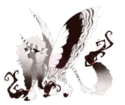 Size: 4400x3700 | Tagged: safe, artist:gigason, derpibooru import, oc, oc:equus, unofficial characters only, alicorn, pony, colored wings, hybrid wings, image, multicolored wings, png, simple background, solo, transparent background, wings