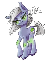 Size: 2400x3000 | Tagged: safe, artist:redlaserartist, derpibooru import, limestone pie, earth pony, pony, angry, blushing, chest fluff, coat markings, cutie mark eyes, female, g4, image, knee blush, mare, png, signature, simple background, solo, tail, unshorn fetlocks, white background, wingding eyes