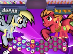 Size: 985x738 | Tagged: safe, big macintosh, derpy hooves, fighting is magic, concept art, image, png