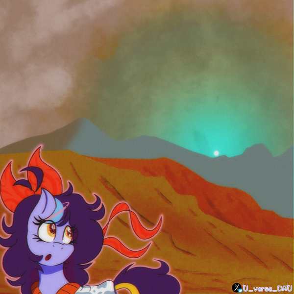 Size: 3000x3000 | Tagged: safe, artist:juniverse, derpibooru import, oc, oc:juniverse, unofficial characters only, earth pony, pony, blue sunset, cloud, cute, image, looking up, mars, planet, png, sky, solo, space, space fact, space pony, sun, universe