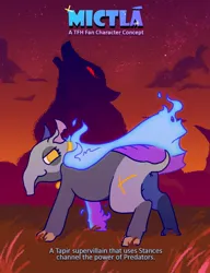 Size: 923x1200 | Tagged: safe, artist:tfhtrivia, derpibooru import, oc, unofficial characters only, them's fightin' herds, anus, butt, community related, image, jpeg, nudity, plot, simplistic anus, solo, tapir