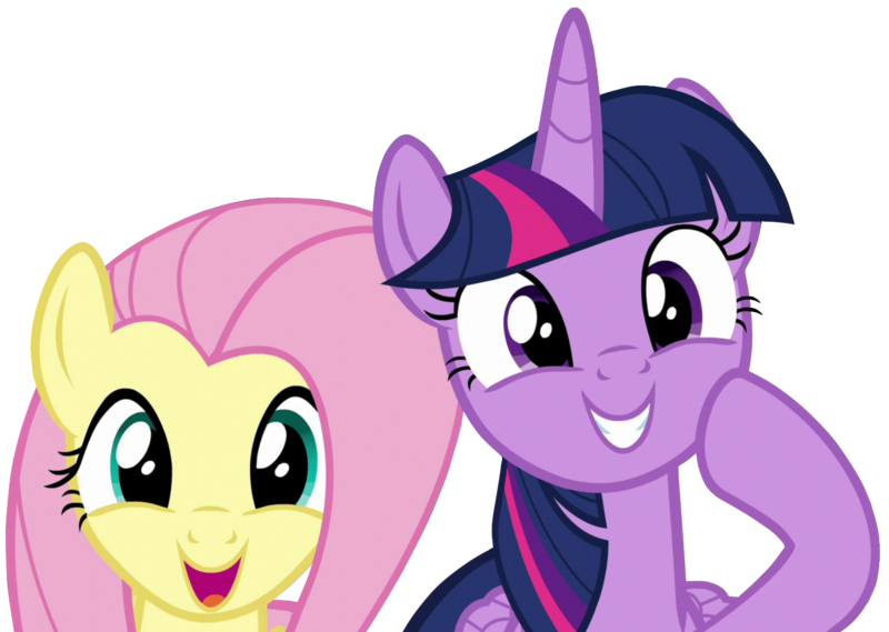 Size: 1466x1043 | Tagged: safe, artist:edy_january, derpibooru import, edit, fluttershy, twilight sparkle, twilight sparkle (alicorn), alicorn, pegasus, pony, flutter brutter, duo, duo female, female, free to use, g4, happy, hooves on face, ibispaint x, image, lesbian, looking at you, male, png, ship:twishy, shipping, simple background, smiling, smiling at you, straight, transparent background, vector