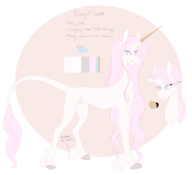 Size: 1280x1164 | Tagged: safe, artist:pixelberry, derpibooru import, oc, oc:clarity, unofficial characters only, pony, unicorn, female, image, mare, png, pronouns, solo