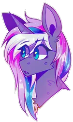 Size: 1016x1685 | Tagged: safe, artist:faultx, derpibooru import, oc, oc:moonlight melody (wallvie), alicorn, pony, bust, female, image, mare, png, portrait, simple background, solo, transparent background
