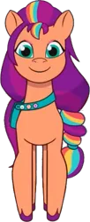 Size: 229x564 | Tagged: episode needed, safe, artist:pascalmulokozi2, derpibooru import, edit, edited screencap, screencap, sunny starscout, earth pony, pony, g5, my little pony: tell your tale, female, image, looking at you, not a vector, png, simple background, smiling, transparent background