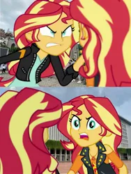 Size: 1500x2000 | Tagged: safe, derpibooru import, sunset shimmer, equestria girls, equestria girls series, forgotten friendship, friendship games, angry, furious, geode of empathy, gritted teeth, image, jpeg, magical geodes, narrowed eyes, rage, rageset shimmer, teeth