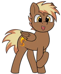 Size: 1168x1425 | Tagged: safe, artist:appledash, derpibooru import, oc, oc:firebrand, pegasus, pony, derpibooru community collaboration, 2024 community collab, derpibooru exclusive, image, male, png, simple background, smiling, solo, stallion, standing, transparent background, wings