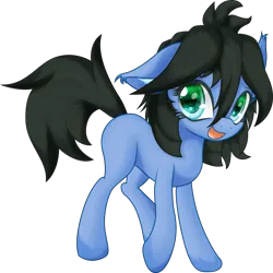 Size: 2461x2465 | Tagged: safe, artist:an-m, derpibooru import, oc, oc:reflect decrypt, unofficial characters only, earth pony, pony, ear fluff, female, high res, image, looking at you, mare, one ear down, open mouth, open smile, png, simple background, smiling, solo, transparent background
