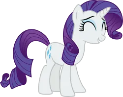 Size: 3779x3000 | Tagged: safe, artist:cloudy glow, derpibooru import, rarity, pony, unicorn, ^^, eyes closed, female, g4, image, mare, png, simple background, smiling, solo, transparent background, vector