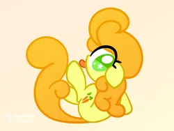 Size: 1920x1440 | Tagged: safe, artist:greenhoof, derpibooru import, carrot top, golden harvest, earth pony, pony, abstract background, g4, image, png, solo, tongue out, vector